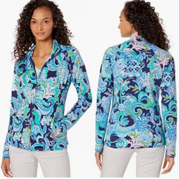 Lilly Pulitzer Jackets & Blazers - Lilly Pulitzer Luxletic Serena Jacket Sirens & Spirits large EUC